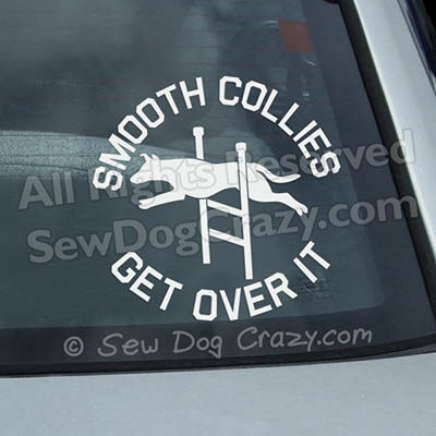 Agility Smooth Collie Window Decal