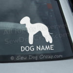Custom Bedlington Terrier Car Window Sticker