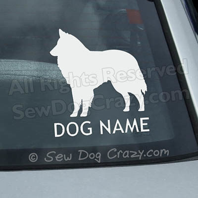 Custom Belgian Sheepdog Car Window Sticker