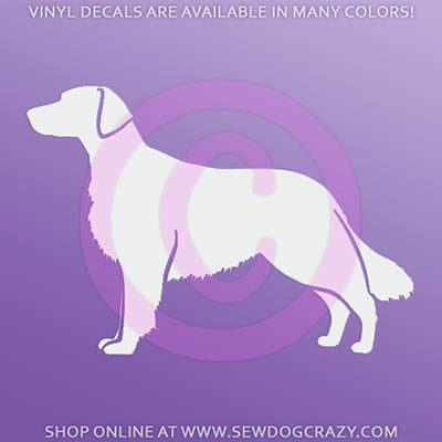 Flat Coated Retriever Silhouette Decals
