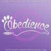 Dog Obedience Car Sticker