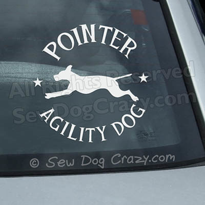 Pointer Agility Car Window Sticker