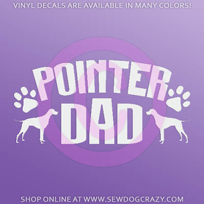 Pointer Dad Stickers
