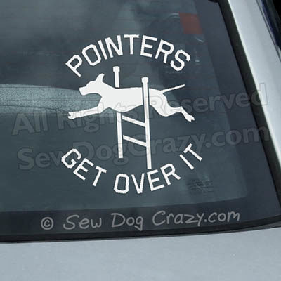 Agility Pointer Car Window Sticker