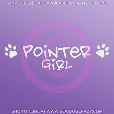 Pointer Girl Car Stickers