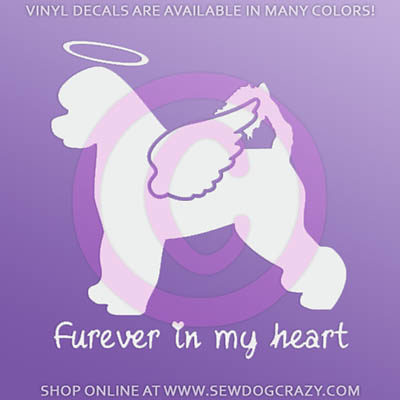 Angel Portuguese Water Dog Car Stickers