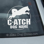 Siberian Husky Agility Title Car Sticker