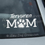 Tervuren Mom Car Window Sticker