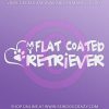 Love My Flat Coated Retriever Car Decal