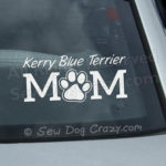 Kerry Blue Terrier Mom Car Window Sticker
