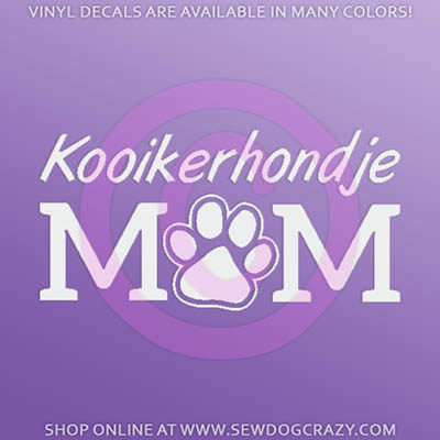 Kooikerhondje Mom Car Sticker