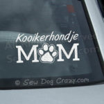 Kooikerhondje Mom Car Window Sticker
