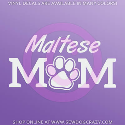 Maltese Mom Car Stickers