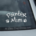 Pointer Mom Window Sticker
