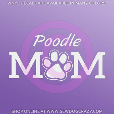 Poodle Mom Car Stickers