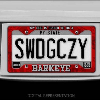 Barkeye license plate frame