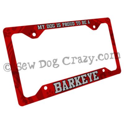 Barkeye license plate frame