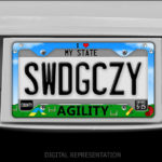 Love Agility License Plate Frame