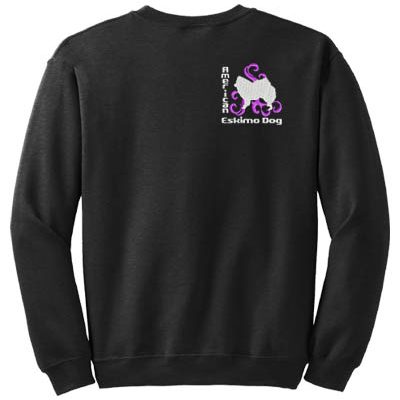 Embroidered American Eskimo Dog Sweatshirt