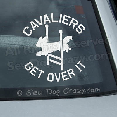 Agility Cavalier Car Window Sticker