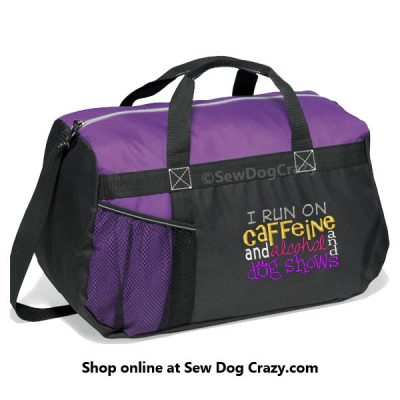 Embroidered Dog Show Duffel Bag