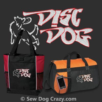 Embroidered Disc Dog Bags