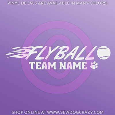 personalized flyball decals