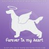 Angel Irish Setter Car Sticker