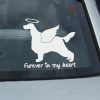Angel Irish Setter Car Window Sticker