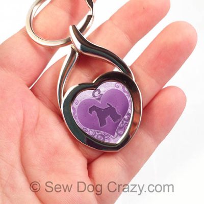 Kerry Blue Terrier Keychain