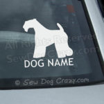 Custom Kerry Blue Terrier Car Window Sticker