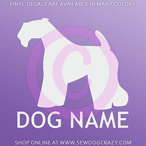 Custom Kerry Blue Terrier Decal