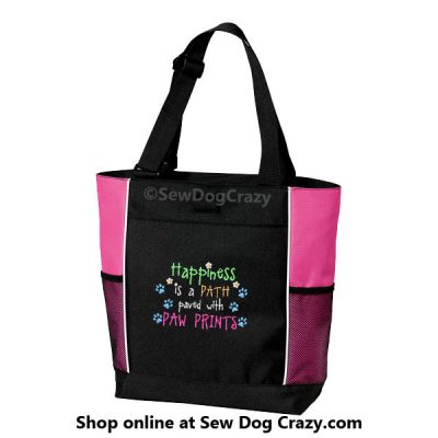 Cute Embroidered Dog Lover Tote Bag