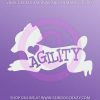 Poodle Agility Car Stickers