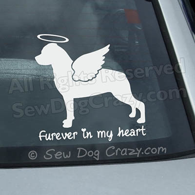 Angel Rottweiler Car Window Sticker