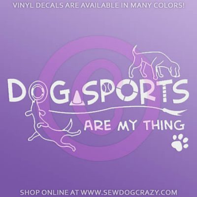 Dog Sports Car Window Sticker