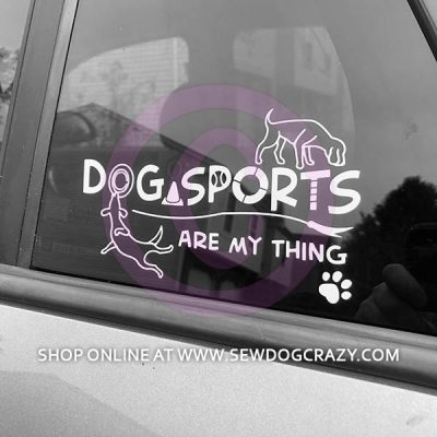Dog Sports Car Window Stickers