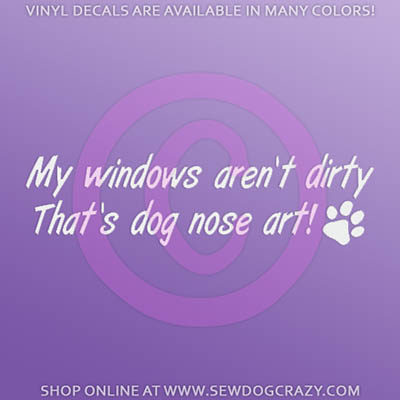 Dog Nose Art Car Window Sticker