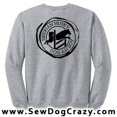 Siberian Husky Agility Sweatshirts