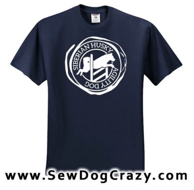 Siberian Husky Agility Tshirt