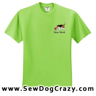 Embroidered Beagle Scent Work Tshirt