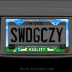 Cardigan Corgi Agility License Plate Frame