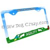 Shetland Sheepdog Agility License Plate Frame