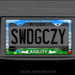 Mutt Agility License Plate Frame