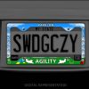 Papillon Agility License Plate Frame
