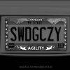 Papillon Agility License Plate Frame