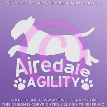 Airedale Terrier Agility Sticker