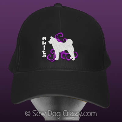 Embroidered Akita Hat