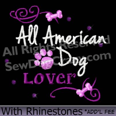 Embroidered All American Dog Shirts