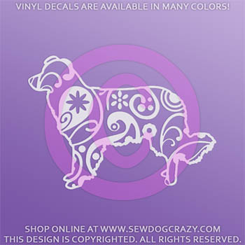 Paisley Border Collie Decal